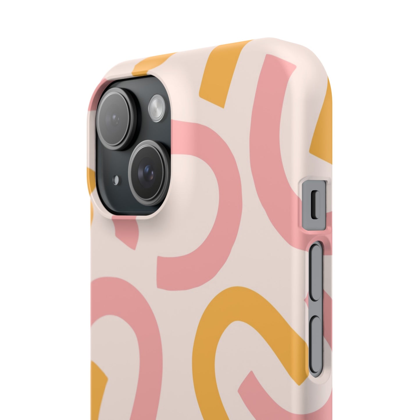 Abstract Retro Pink Print | Slim Phone Case