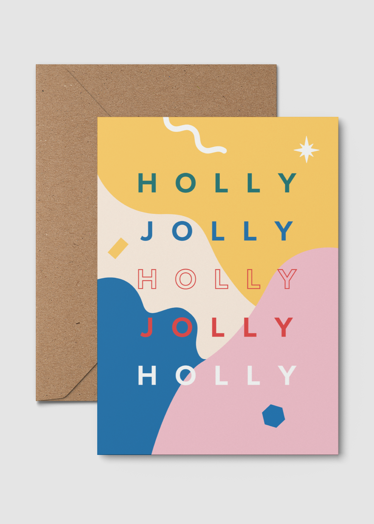 Holly Jolly | A6 Christmas Card