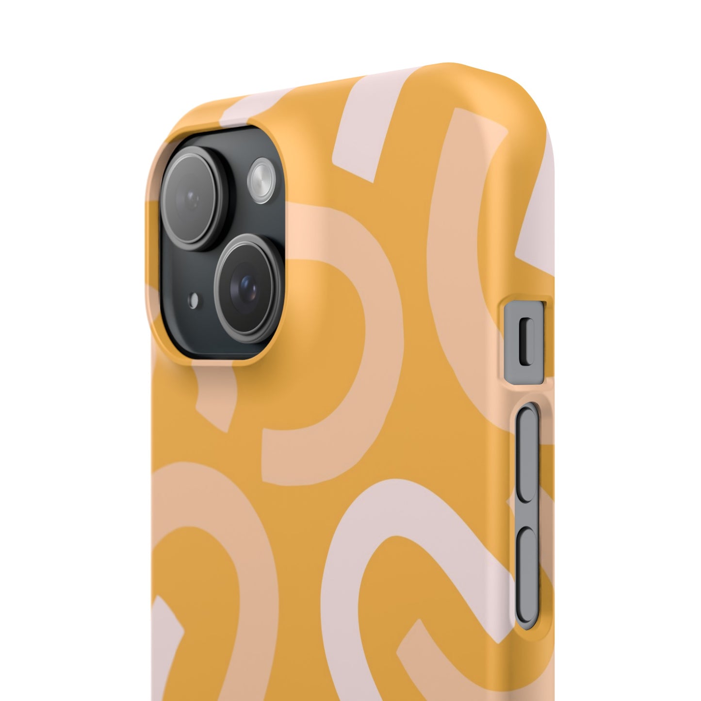 Abstract Retro Orange Print | Slim Phone Case