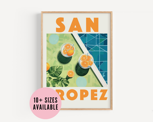 San Tropez Poolside - Wall Art