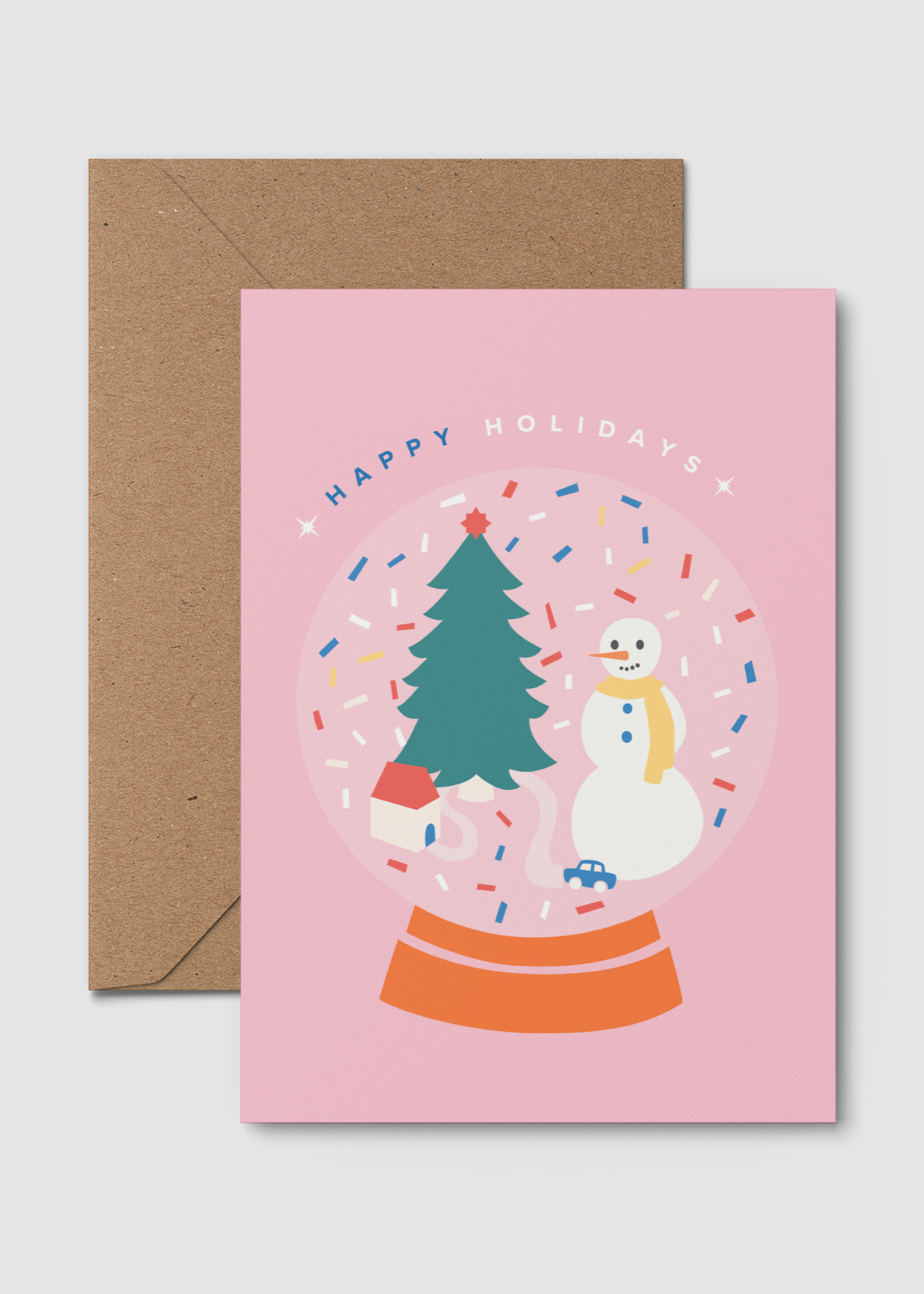 Happy Holidays - Snowman | A6 Christmas Card