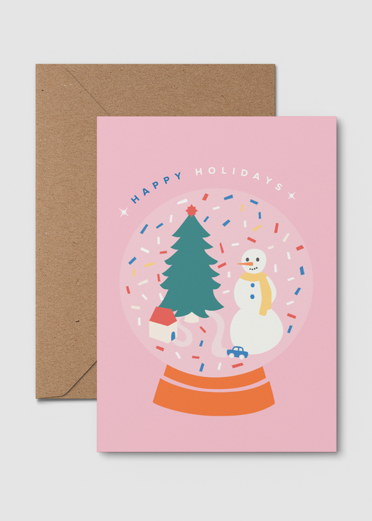 Happy Holidays - Snowman | A6 Christmas Card