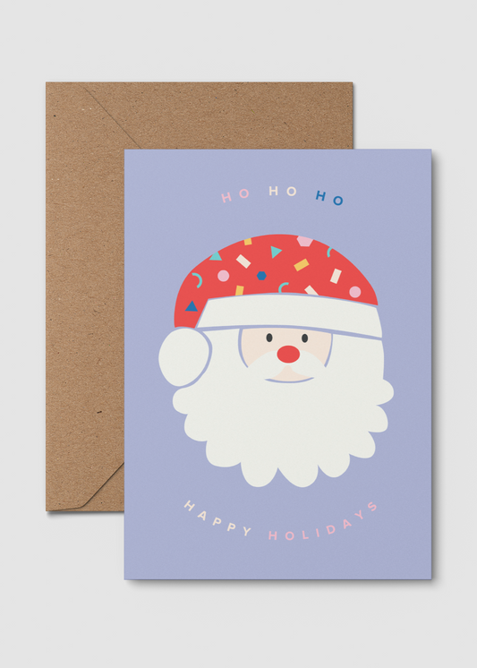 Happy Holidays - Santa | A6 Christmas Card
