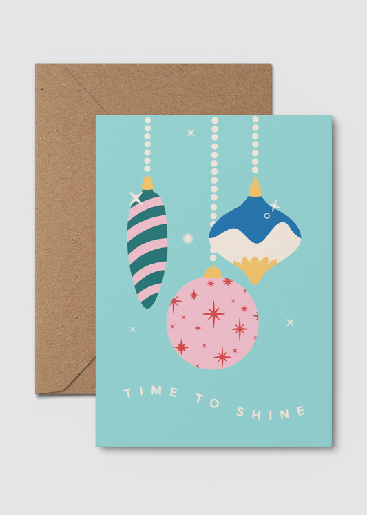 Time to Shine | A6 Christmas Card