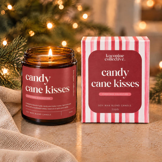 Candy Cane Kisses | Raspberry Candy Canes | 220g