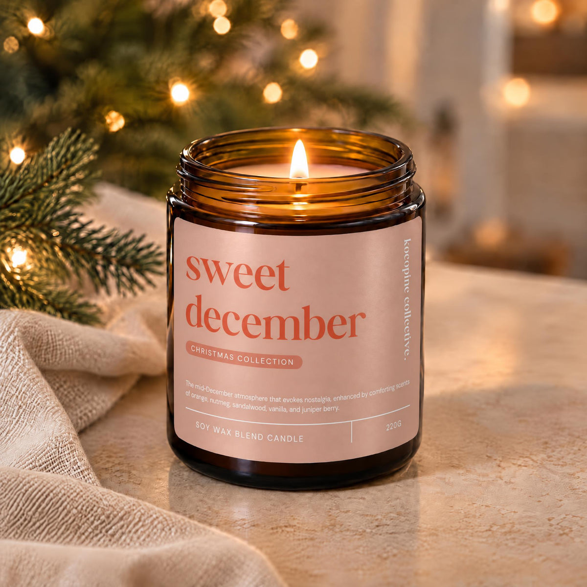 Sweet December | Juniper + Vanilla | 220g
