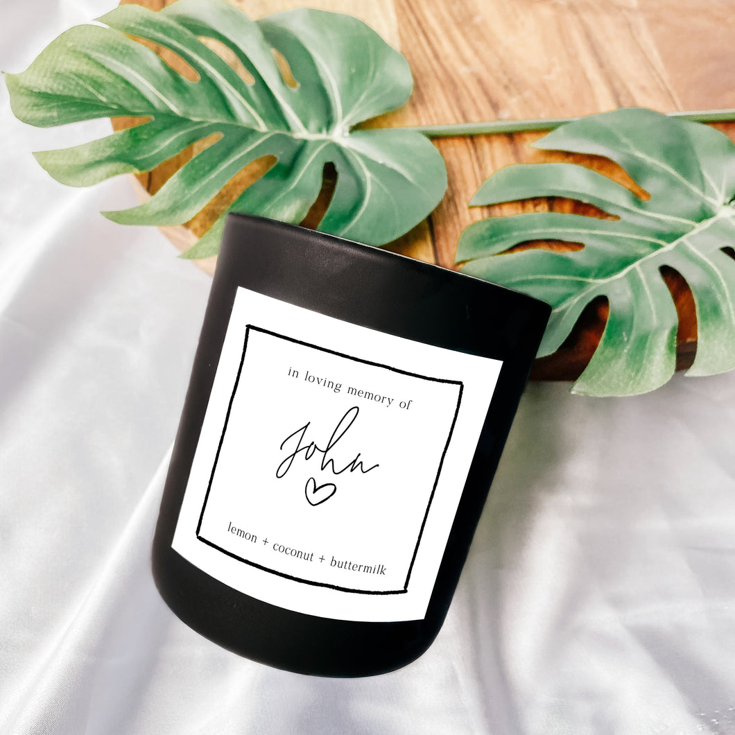 In Loving Memory | Remembrance Candle | Soy Candle